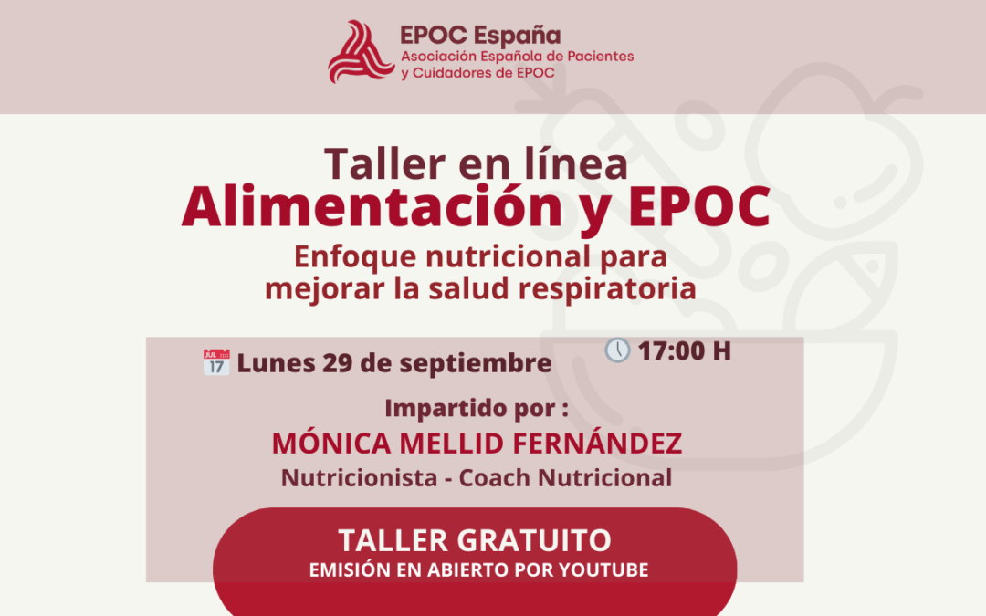 EPOC España organiza un taller gratuito sobre nutrición y EPOC