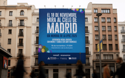 El cielo de Madrid se iluminará con drones en el evento “La esperanza está en el aire”, coorganizado por EPOC España para dar visibilidad a la enfermedad